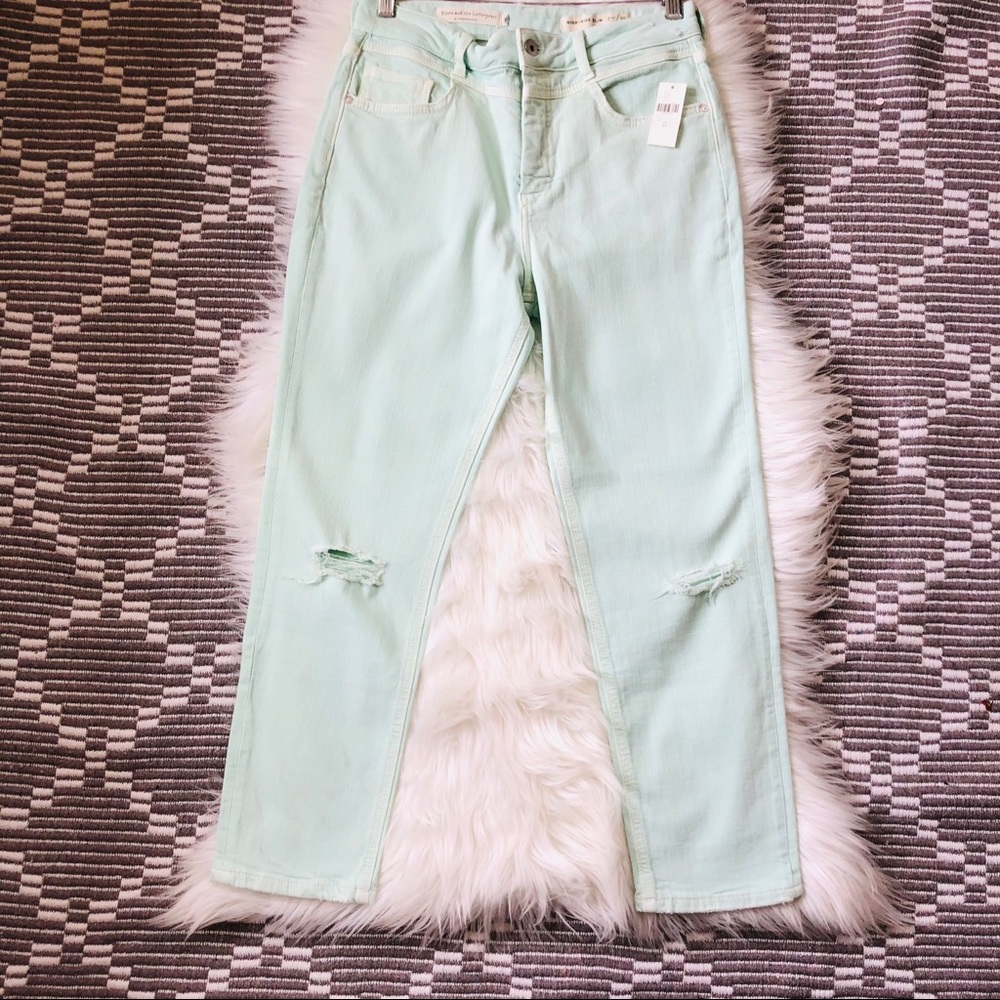 Anthropologie Pilcro mint high-rise slim Jeans 29 - Picture 7 of 7